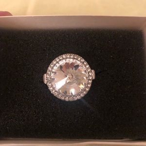 Lia Sophia Large Crystal Ring